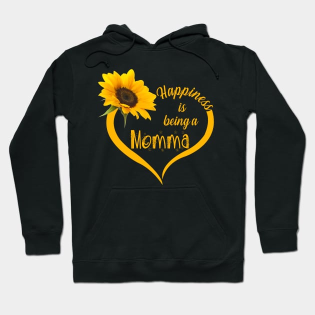 Happiness Is Being A Momma Hoodie by Damsin